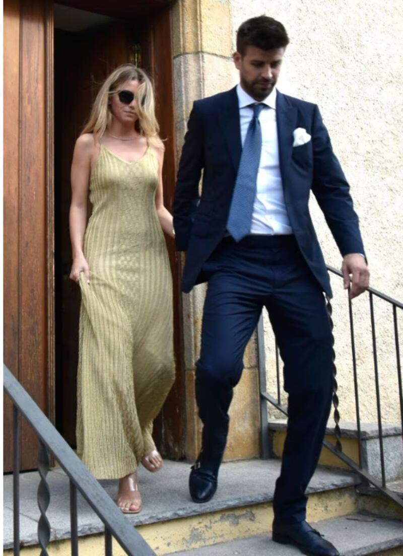 Clara Chía y Piqué en boda del hermano del ex futbolista