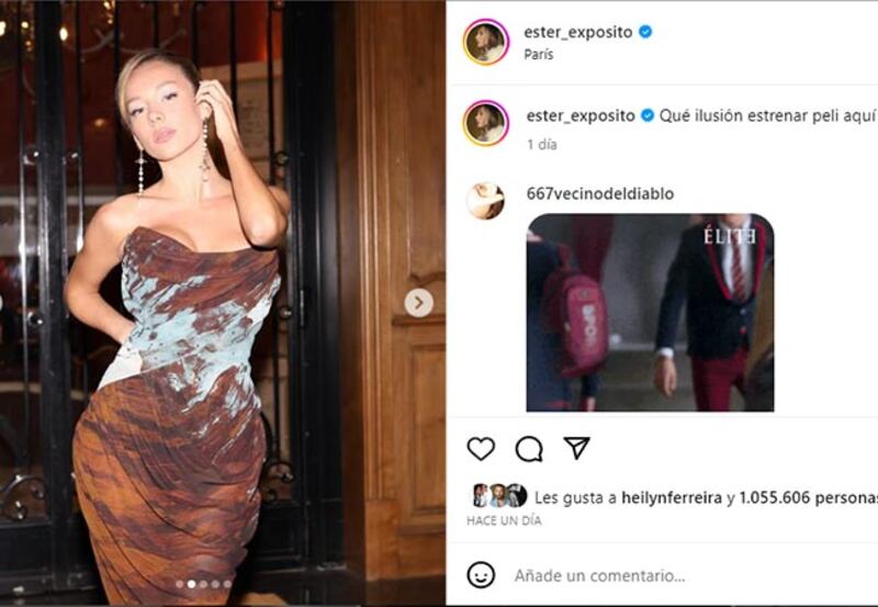 Ester Expósito vestido