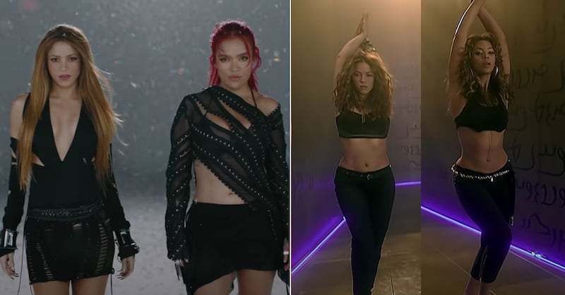 Shakira hace un guiño a Beautiful Liar en su nuevo video 'TQG' junto a Karol G