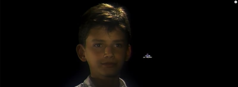 Christian Norris cuando fue protagonista en el "Ángel de Piedra"