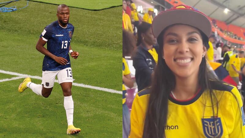 Enner Valencia y Sharon Escobar