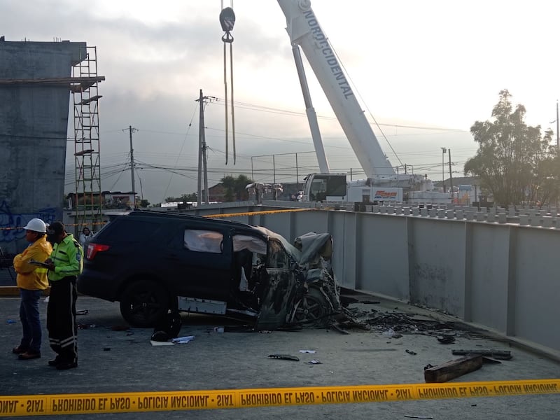 Accidente en la autopista General Rumiñahui