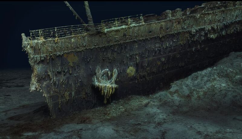 Imágenes del Titanic captadas por Magellan Ltd, compañía de mapeo de aguas profundas y Atlantic Productions