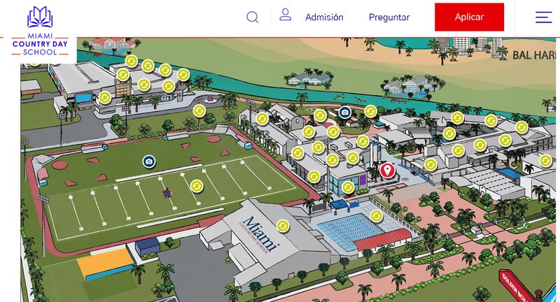 Mapa virtual del colegio de Sasha y Milan