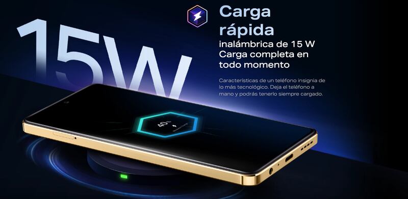 Infinix Note 30 Pro con su carga inalámbrica