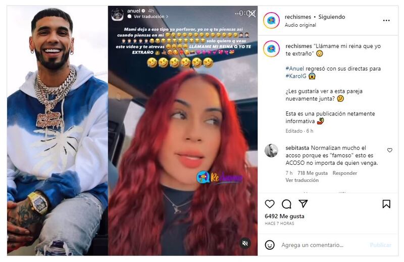 Usuarios condenaron a Anuel por lanzar nueva indirecta a Karol G