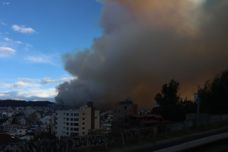 Incendio en Quito