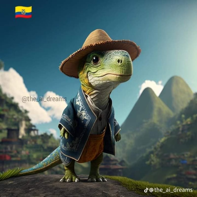 Inteligencia Artificial recrea a países como si fueran dinosaurios