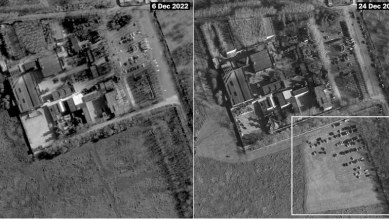 Imágenes satelitales de funerarias en China