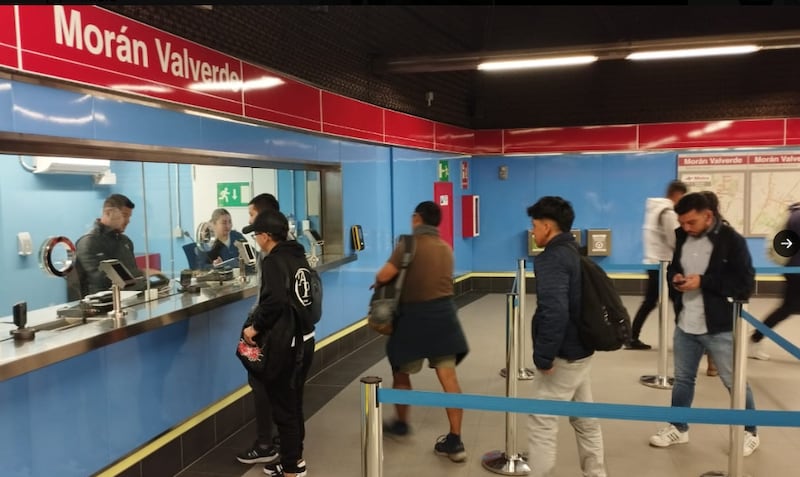 Metro de Quito, en su estación Morán Valverde