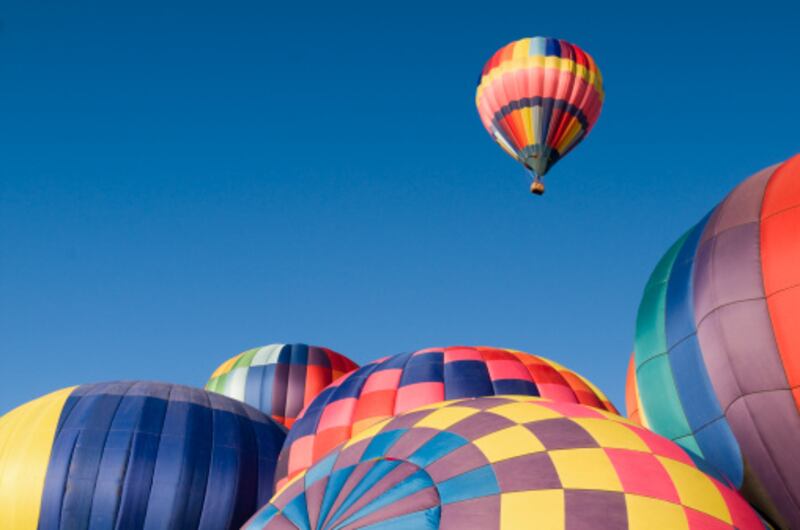 Globos aerostáticos en la Mitad del Mundo