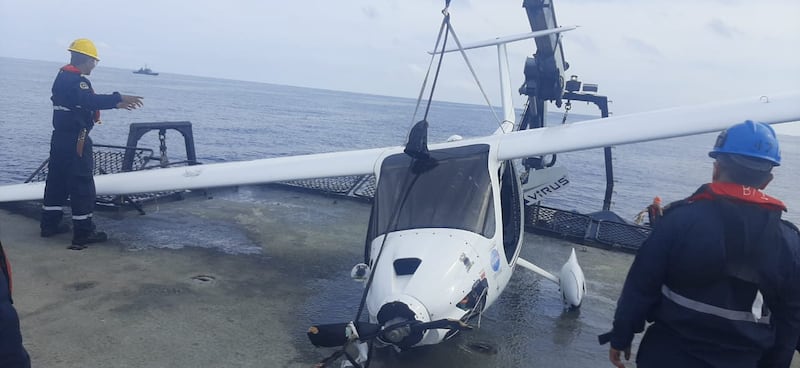 Así fue el rescate de la avioneta que desapareció del radar en Galápagos