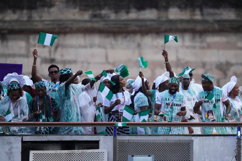 Nigeria en el desfile inaugural de París 2024