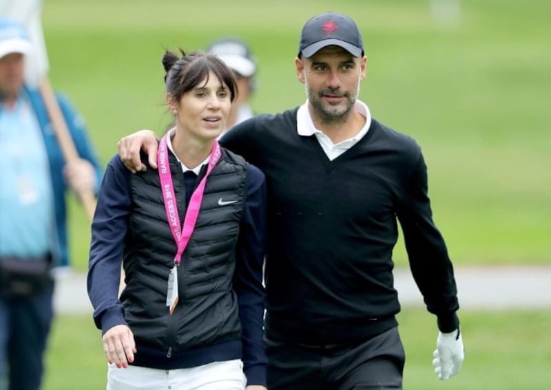 Pep Guardiola y Carolina Serra