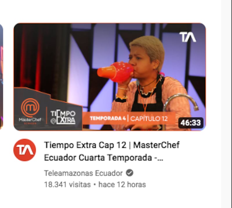 Teleamazonas publica spoiler de MasterChef Ecuador