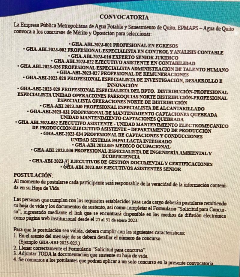 ¡Sí hay camello! Epmaps abre convocatoria de empleo y estos son los perfiles y requisitos