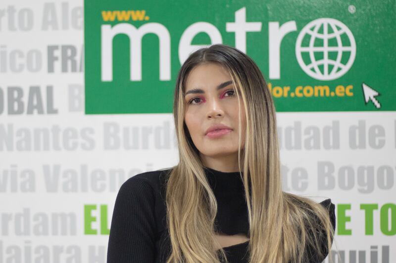 Gaby Sanz en entrevista exclusiva con Metro Ecuador.