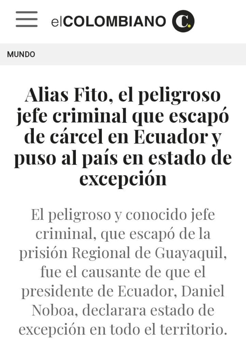 Así es la mirada de la prensa internacional a la situación de inseguridad que vive Ecuador.