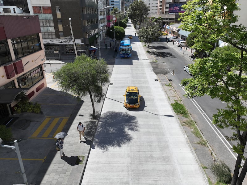 Avenida Colón, centro norte de Quito