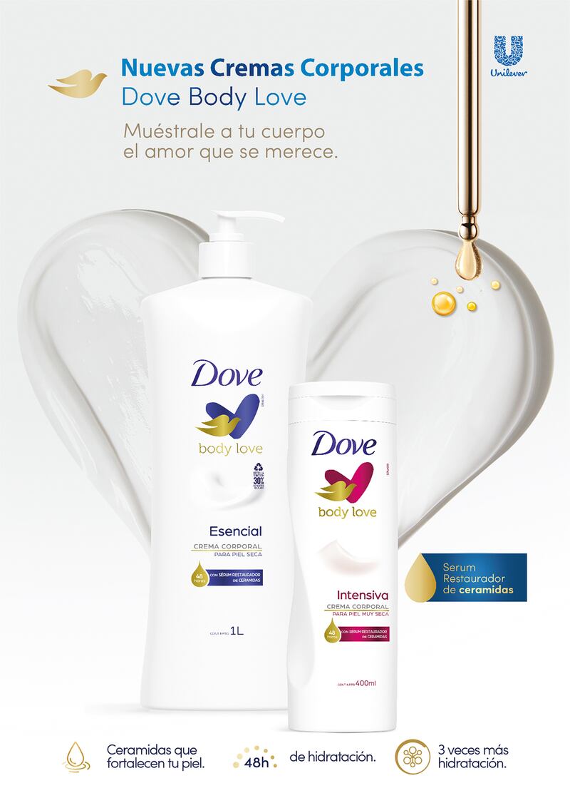 Cremas corporales “Dove Body Love”