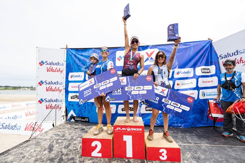 Daniela Guamán ganadora en el Triatlón Cross