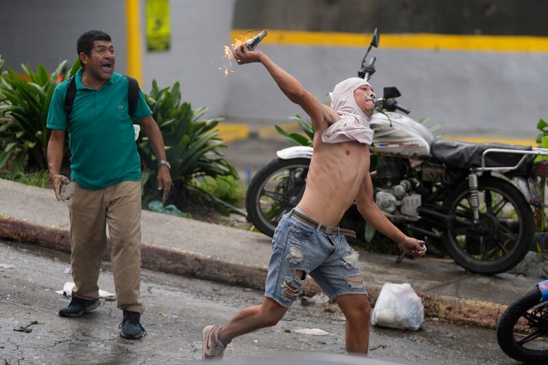 Protestas en Venezuela tras las elecciones