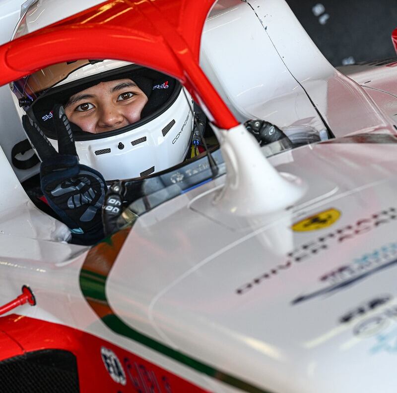 Doménica tiene en mente participar en una carrera en Colombia. A pesar de los costos, no deja de soñar en llegar a F1 Y F2.