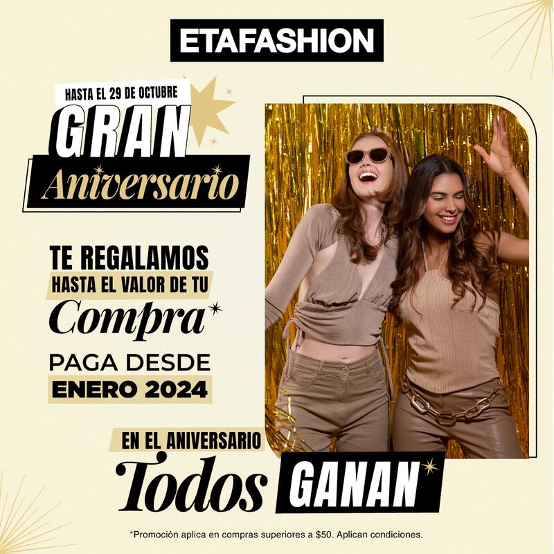 Campaña de aniversario de Etafashion