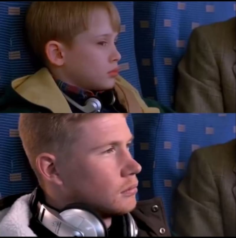 Kevin de Bruyne recrea escenas de Kevin McCallister, de "Mi pobre angelito"