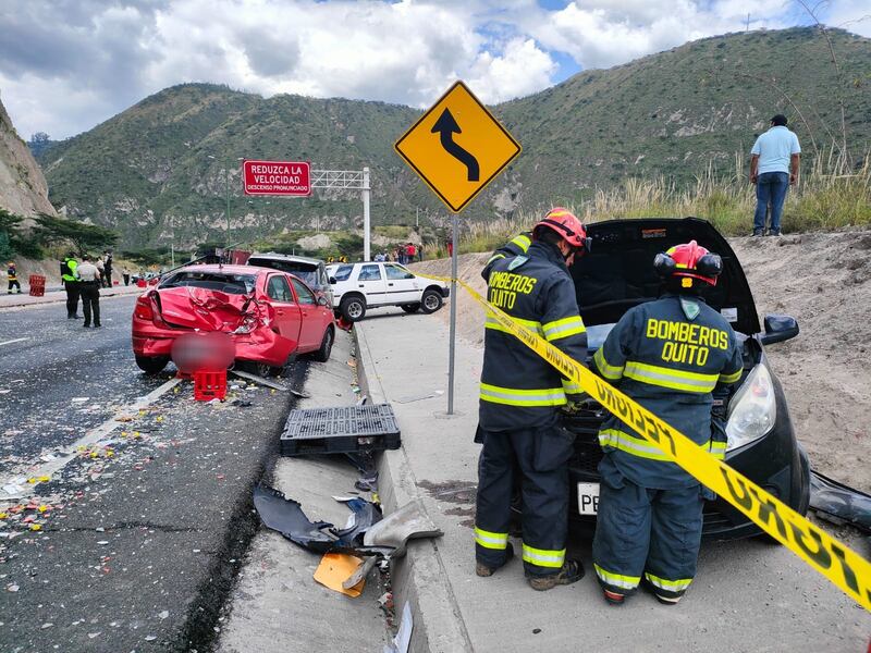 Accidente fatal en vía a Guayllabamba