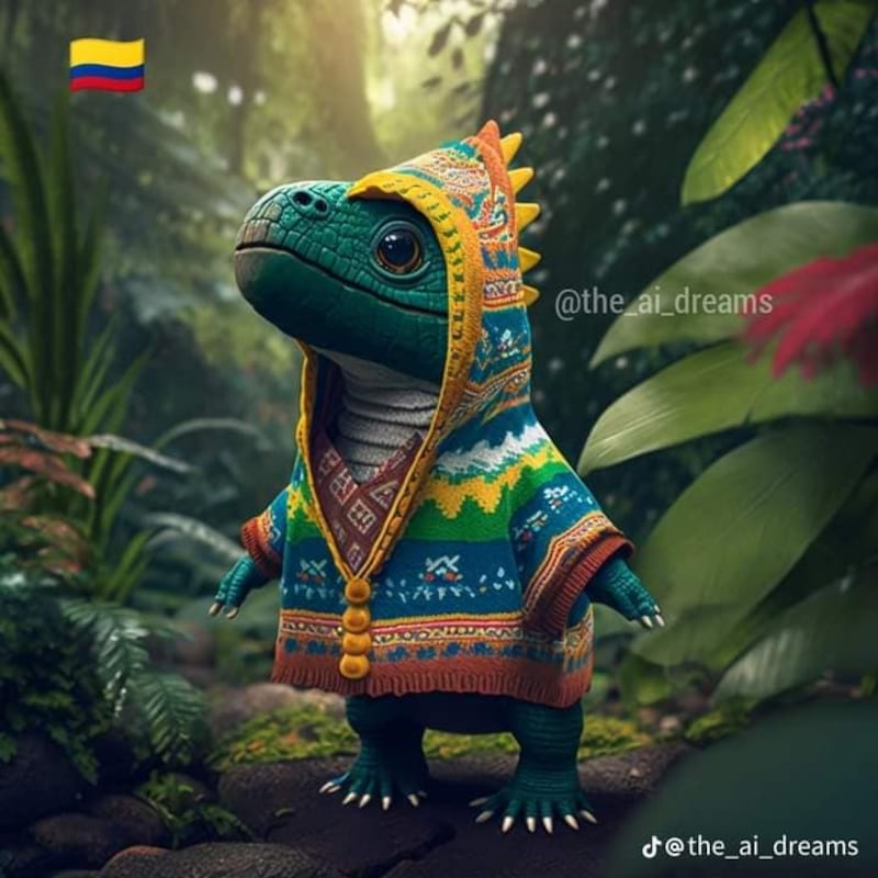 Inteligencia Artificial recrea a países como si fueran dinosaurios