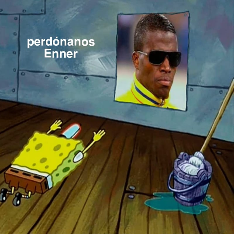 Enner Valencia protagonista en los memes de Ecuador vs Colombia