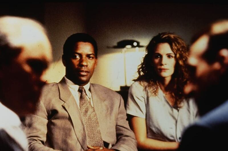 Julia Roberts y Denzel Washington en 'El informe pelícano'