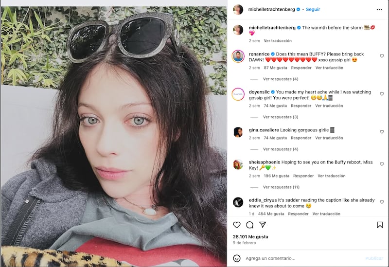 La alarmante publicación de Michelle Trachtenberg, actriz de Gossip Girl, que pasó desapercibida