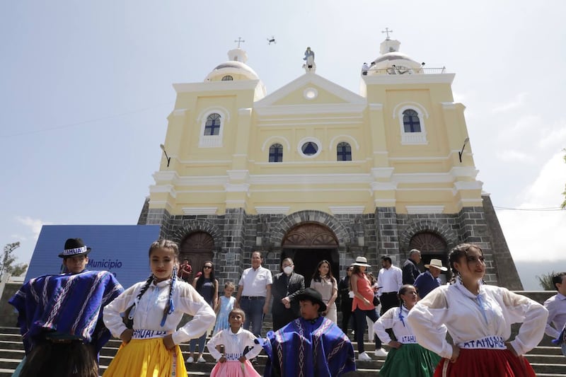 Iglesia de Atahualpa, restaurada por el IMP