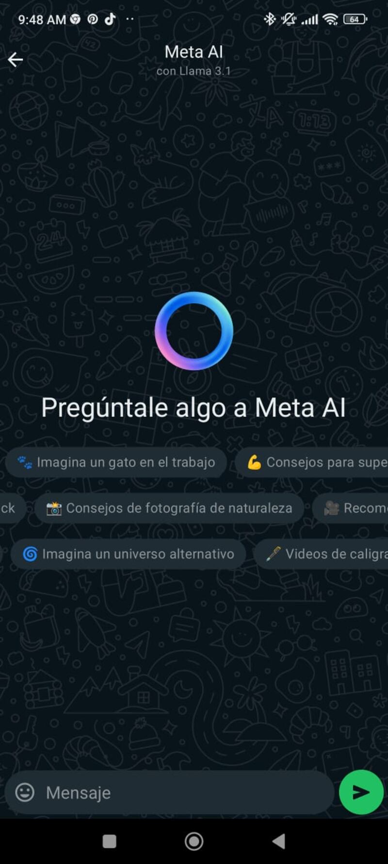 Cómo usar Meta AI en WhatsApp