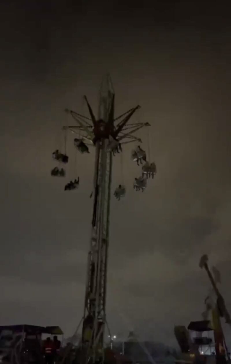 Parque de diversiones de Guayaquil se quedó sin luz.