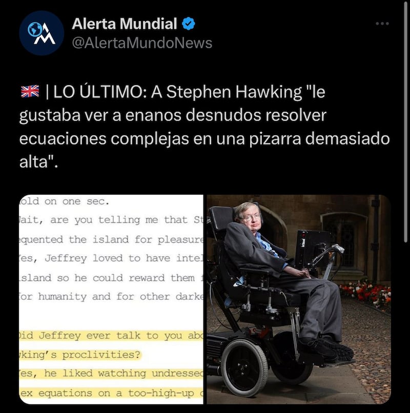 Depravación de Stephen Hawking
