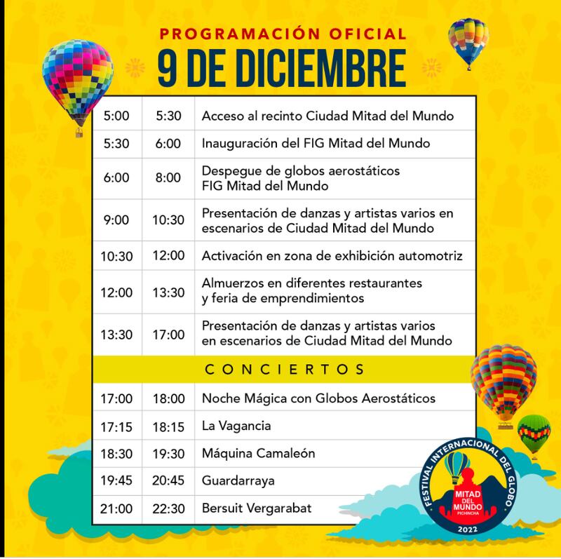 Festival Internacional del Globo – Mitad del Mundo