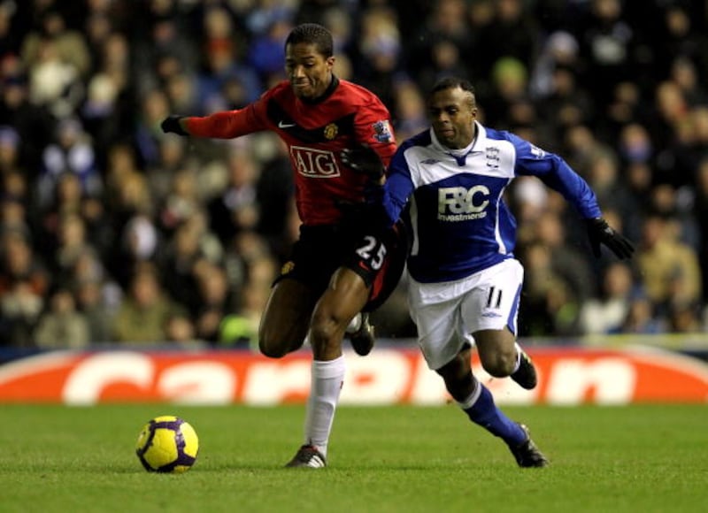 Christian Benítez con el Birmingham