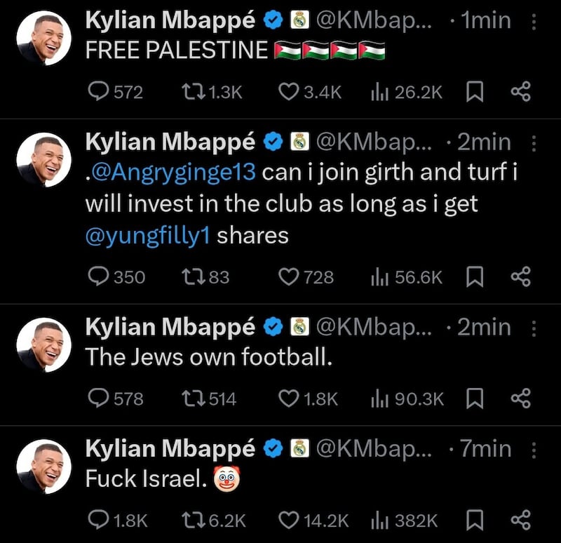 Hackearon a Kylian Mbappé