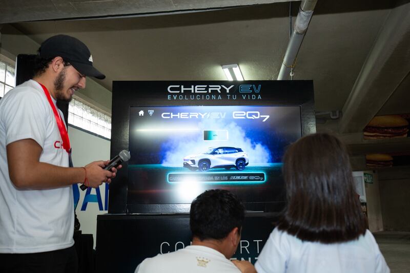 Chery en la Noche Blanca de Liga de Quito