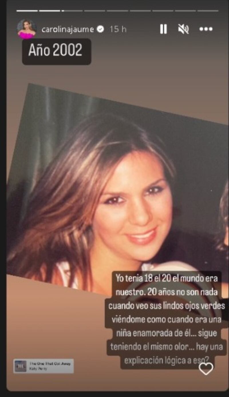 Capturas de historias de Instagram de Carolina Jaume