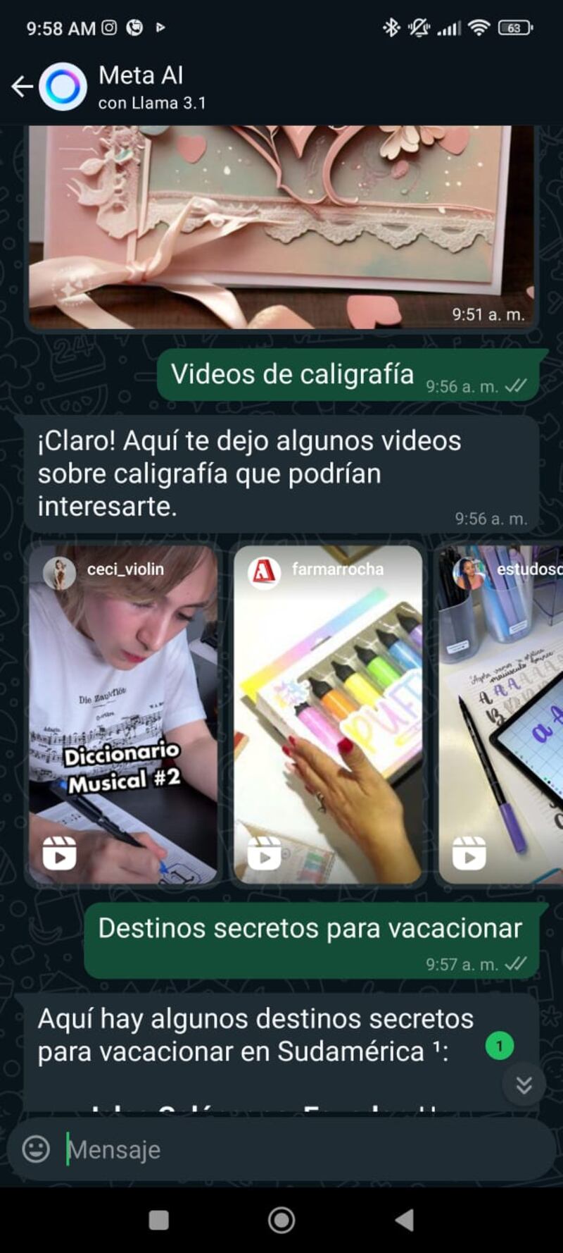 Cómo usar Meta AI en WhatsApp