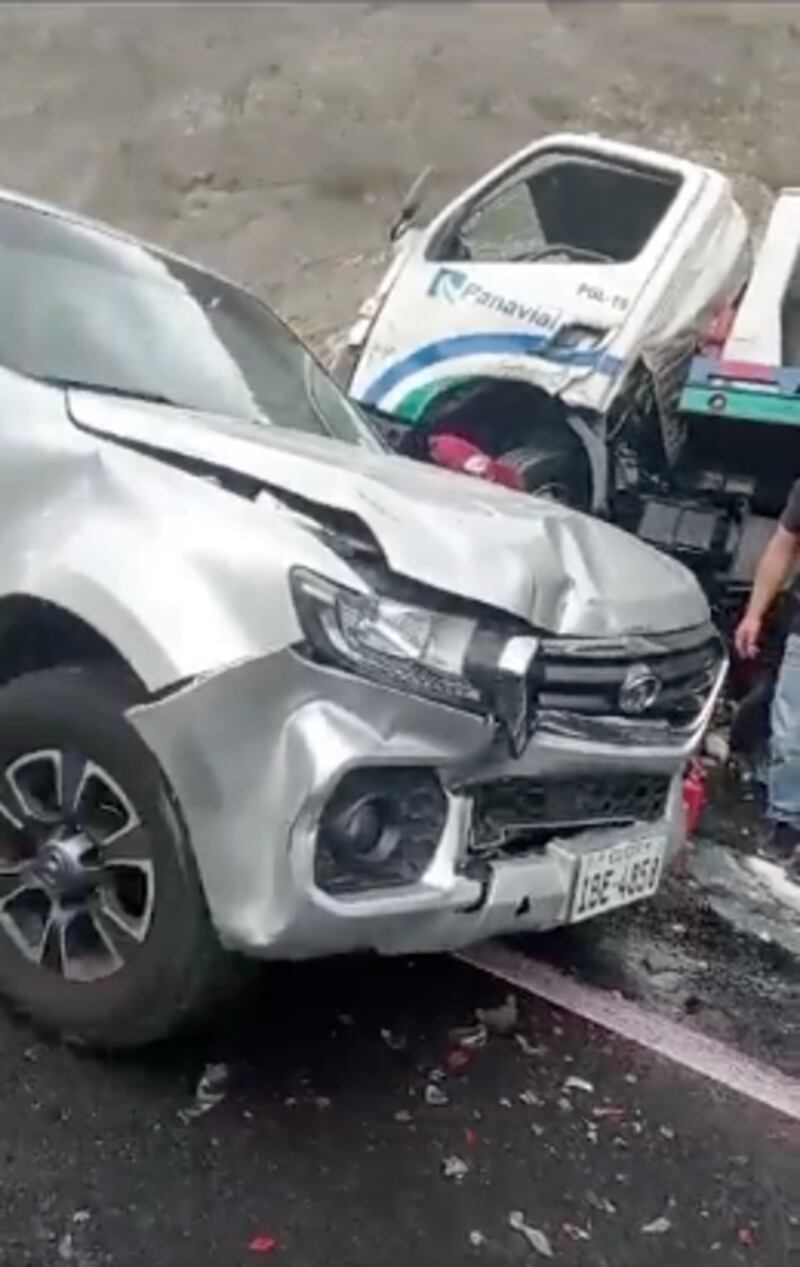 Accidente de tránsito en la vía a Guayllabamba