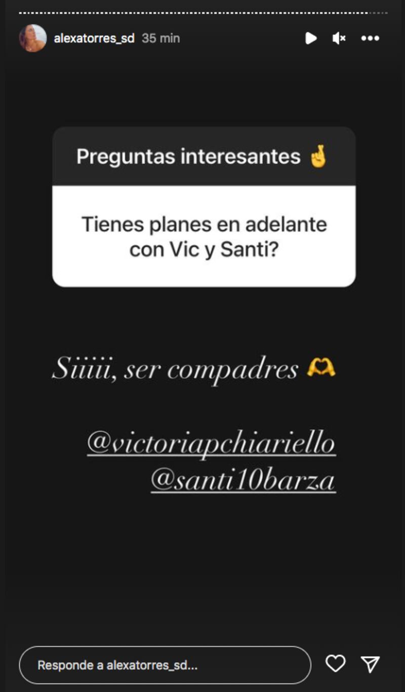 Historias de Instagram de Alexandra