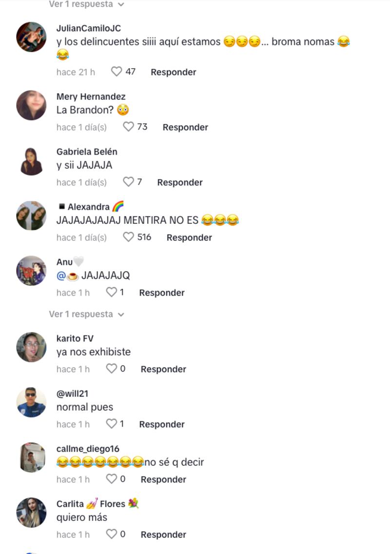 Reacciones de usuarios