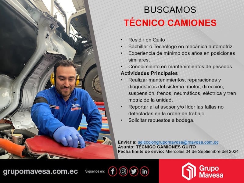 Trabajos en Quito