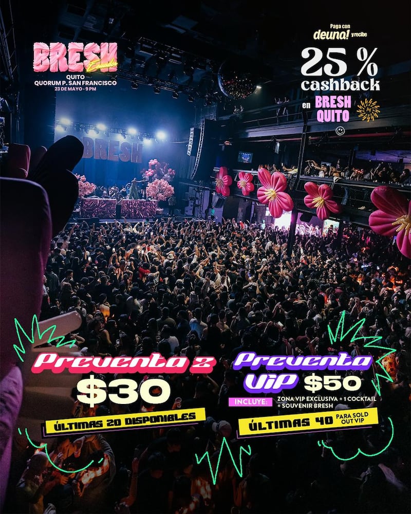 ¡La Fiesta Bresh llega a Cumbayá este 23 de mayo! Una noche de espectáculo y sorpresas