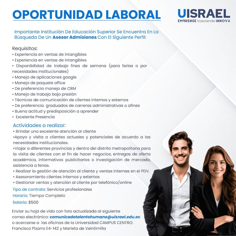 Trabajos en Quito